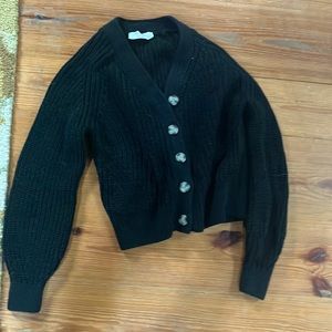 Black cardigan